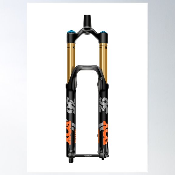 Mtb Forks Poster Wall Art, Modern Wall Decor, 8x12 UNFRAMED