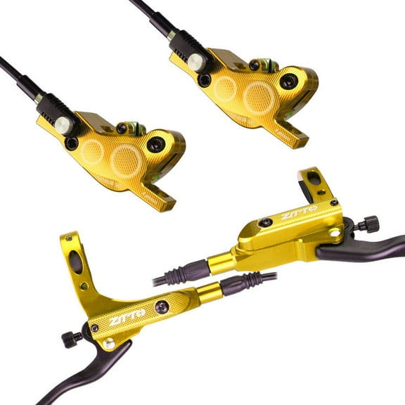 Mtb Hydraulic Brakes Set For Bicycle Disc 4 Pushes Piston Mountain Bike