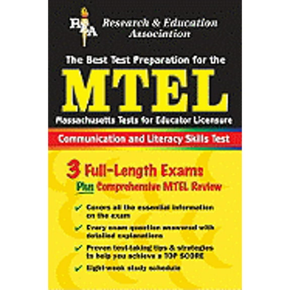 Pre-Owned The Best Test Prep for the MTEL (Massachusetts Tests for Educator Licensure): Communication and Literacy Skills Test (Paperback) 0878914501 9780878914500