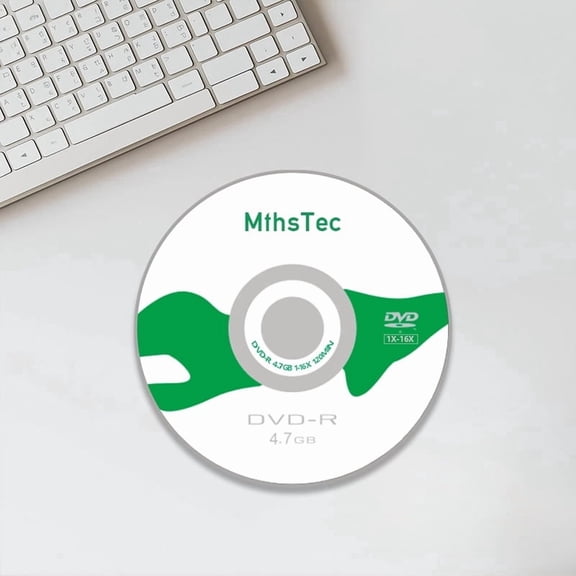 MthsTec Black on Black CD-R 52X 700MB 80 mins Double Side Black Vinyl Blank Recordable Disc