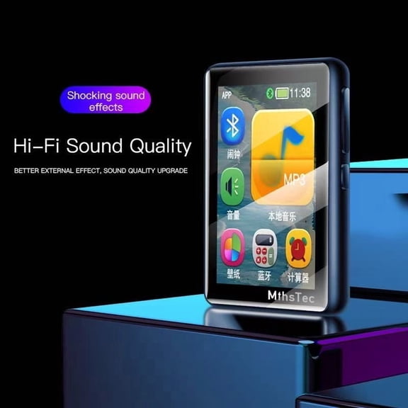 MthsTec MP3 Player with Bluetooth and Wifi, Android 4" Full Touch Screen Music Player with Deezer, Audible, Browser, Up to 512GB