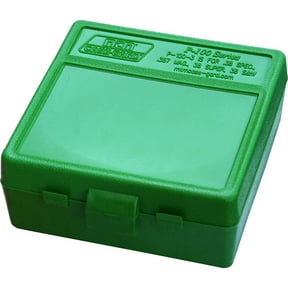 MTM 100RD PSTL BX 38-357 GRN AMMO BOX