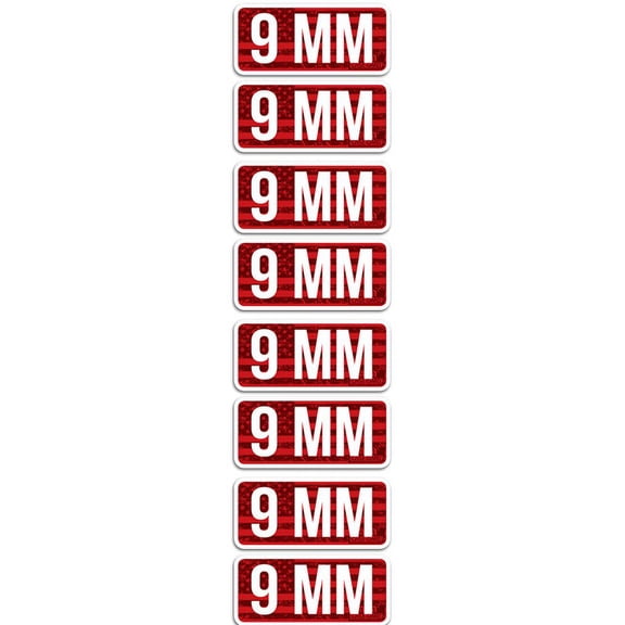 Mtm Ammo Caliber Labels 9mm - 8-pack