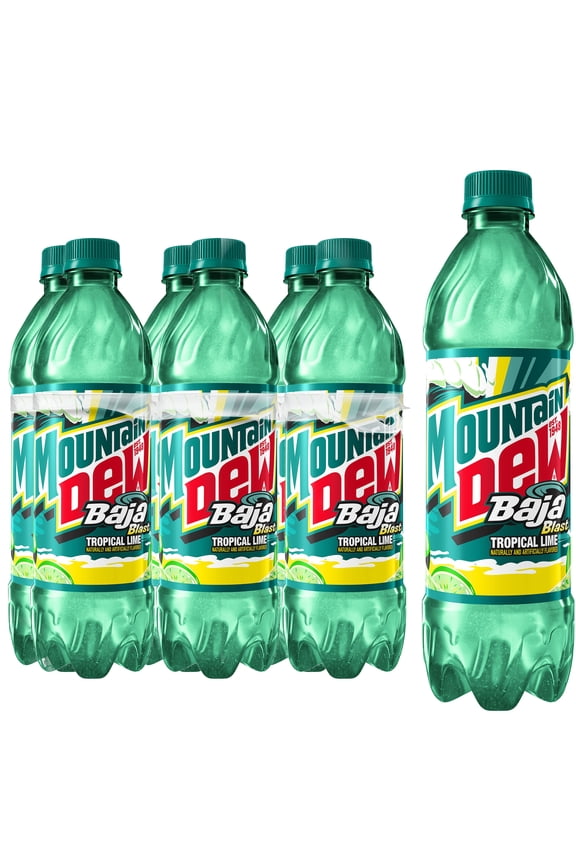 Soda Pop, Baja Blast, 16.9 fl oz Bottles, 6 Count