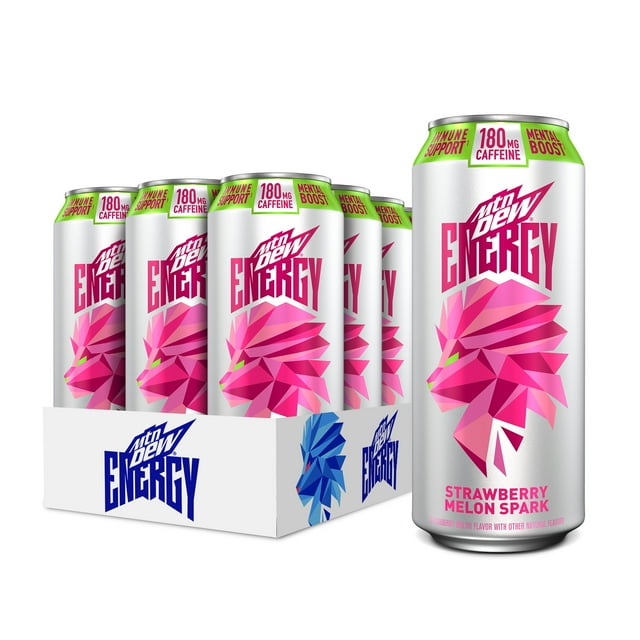 Mtn Dew Energy, Strawberry Melon Spark (12 Pack) - Walmart.com