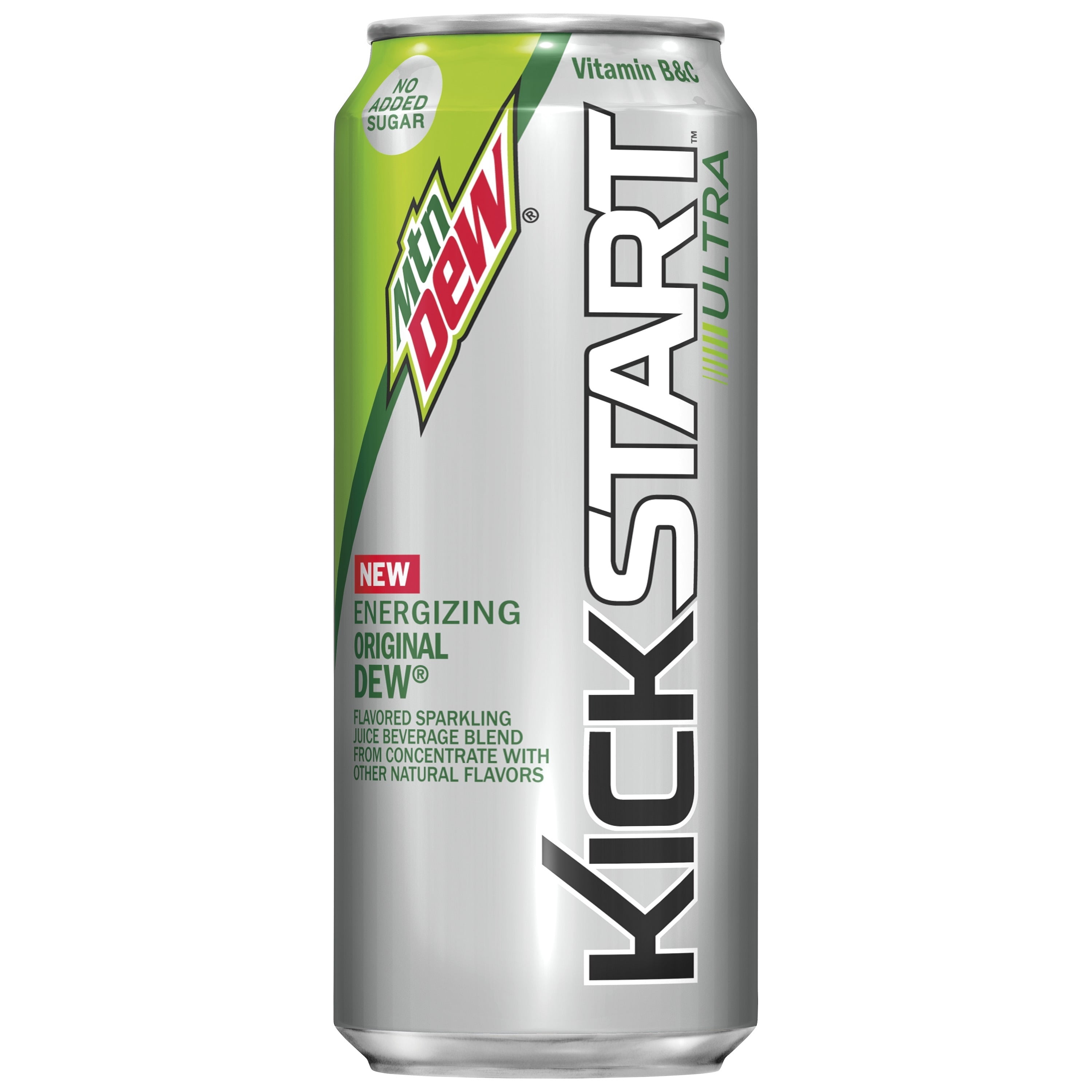Mtn Dew Kickstart Ultra Citrus 16 Fluid Ounce Aluminum Can