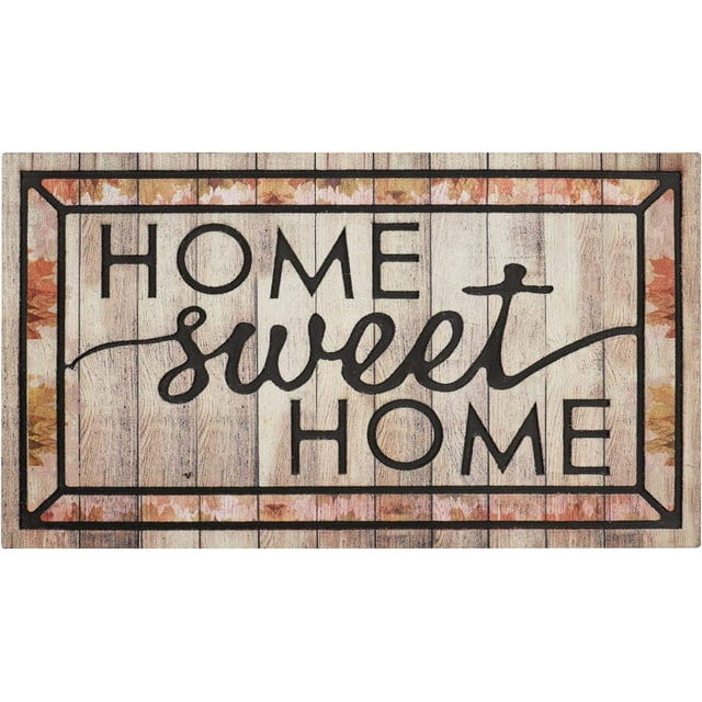 Mtouock Rustic Sweet Home Recycled Rubber Mats Outdoor, 17"x30