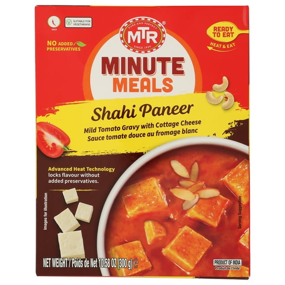 MTR Minute Meals Shahi Paneer Ready to Eat, 10.58 Oz