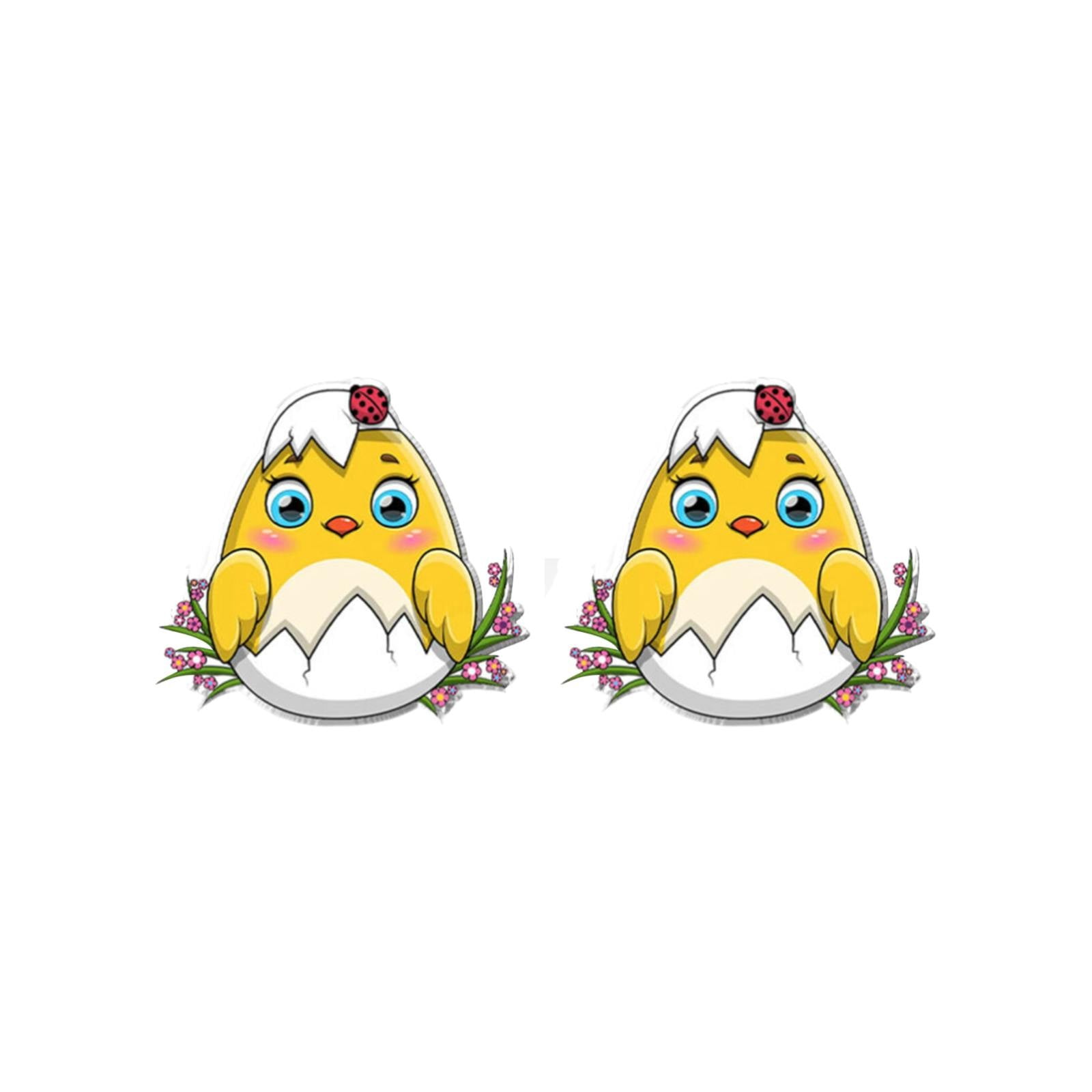 MtsDJSKF Colored for Eyes Green Hoop Earrings for Women Pack Easter Egg