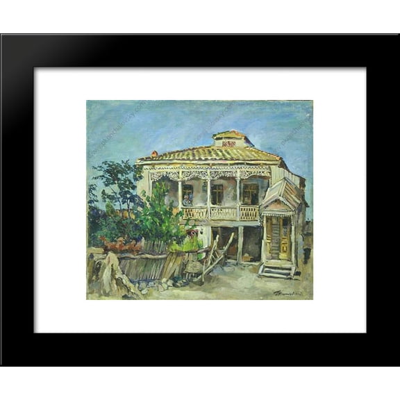 Mtskheta. Sandro-Sakla. 20x24 Framed Art Print by Pyotr Konchalovsky