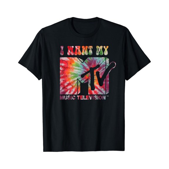 Mtv - I Want My Mtv Retro Tie Dye T-Shirt Unisex S-5XL Hot Trending Shirt, Vintage Birthday Gift
