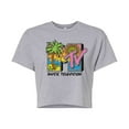 thumbnail image 1 of Mtv - Logo 80S Beach - Juniors Cropped Graphic T-Shirt, 1 of 5