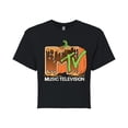 thumbnail image 1 of Mtv - Pumpkin - Juniors Cropped Graphic T-Shirt, 1 of 5