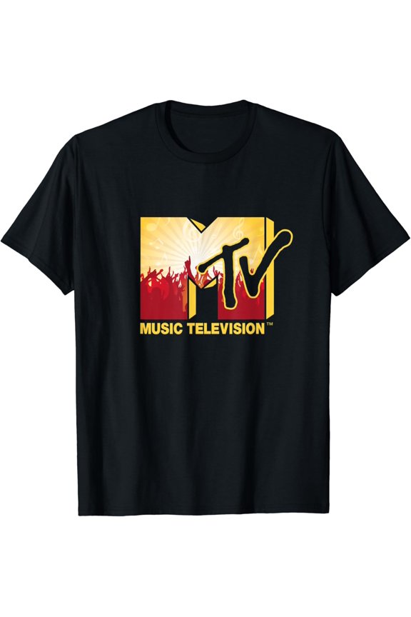 Mtv - The Official Mtv Logo With A Cool Cheering Party Music Crowd T-Shirt Unisex S-5XL Hot Trending Shirt, Vintage Birthday Gift