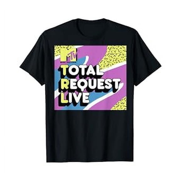 Mtv Total Request Live 90'S Colorful Pattern Graphic T-Shirt Unisex S To 5Xl