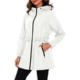 thumbnail image 1 of MuXi Women's Lightweight Hooded Anorak Jacket Windbreaker For Outdoor Sports And Daily Wear Comfortable All Season Raincoat (White,XL), 1 of 5