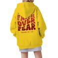 thumbnail image 1 of MuXi Women's Oversized Letter Print Hoodie Soft Pullover Sweatshirt Casual Loose Fit Comfortable Daily Wear (Yellow,XXXL), 1 of 6