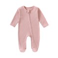 thumbnail image 1 of MuXiKeJi Baby Boys Long Sleeve Zip Up Bodysuit Soft Comfortable Romper Outfit For Daily Wear Indoor Outdoor Activities, 1 of 5