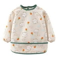 thumbnail image 1 of MuXiKeJi Baby Feeding Bibs Long Sleeved Toddler Soft Smock Coverall Protective Garment for Mealtime Care, 1 of 3