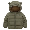 thumbnail image 1 of MuXiKeJi Boys Down Jacket Winter Warm Thickened Lined Hooded Zip Up Coat For Toddler Children Outdoor Play, 1 of 8