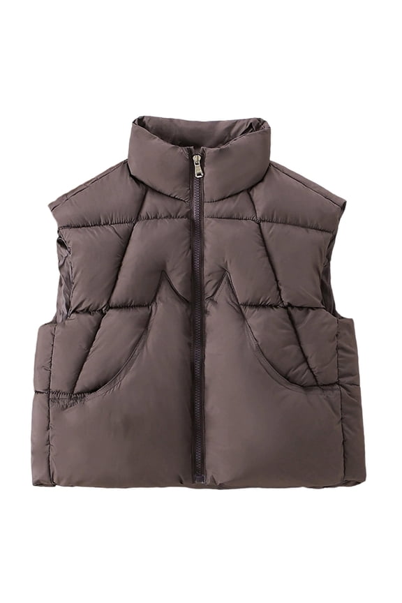 MuXiKeJi Boys Down Vest Thickened Sleeveless Jacket For Kids Outdoor Winter Wear Cold Weather Padded Garment
