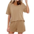 thumbnail image 1 of MuXiKeJi Clothes 2 Piece Summer Set Oversized Top & Loose Fit Shorts with Pockets, 1 of 7