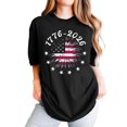 thumbnail image 1 of MuXiKeJi Clothes 250 Anniversary USA Shirt for Women Retro Statue of Liberty Pullover Top Casual Short-Sleeved Patriotic Shirt, 1 of 4