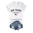 thumbnail image 1 of MuXiKeJi Clothes 250 Anniversary USA Tshirt Women USA 250th Anniversary Shirts Patriotic American Flag Eagle Tops 1776-2026 Shirt, 1 of 2