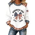 thumbnail image 1 of MuXiKeJi Clothes 250TH Anniversary USA Shirt Women Patriotic Crewneck Sweater USA Flag American Pullover 1776-2026 Sweatshirts, 1 of 4
