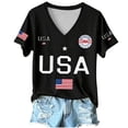 thumbnail image 1 of MuXiKeJi Clothes 250th Anniversary of The United States of America Womens T-Shirt Patriot, 1 of 2