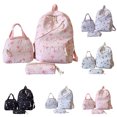 thumbnail image 1 of MuXiKeJi Clothes 3-Piece Backpack Set for Women, Artistic Bow Daypack Fits 15 inch Laptop with Lunch Tote Bag & Pouch, Large Capacity Bow Bookbag for Travel, Work, Commute, 1 of 7