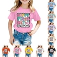 thumbnail image 1 of MuXiKeJi Clothes Back To School T Shirt Youth Girls Crew Neck Short Sleeve T Shirt Letter Graphic Printed Comfortable Summer Tops Tee for Boys & Girls, 1 of 5