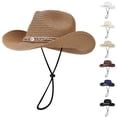 thumbnail image 1 of MuXiKeJi Clothes Beach Sun Straw Hats for Women, UPF 50+ Wide Brim Summer Straw Hat Packable Roll up Cap, 1 of 4