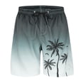 thumbnail image 1 of MuXiKeJi Clothes Big and Tall Men's Swim Trunk with Compression Liner 10'' Quick Dry Zipper Pockets Stretch Board Shorts, 3XL-7XL, 1 of 3