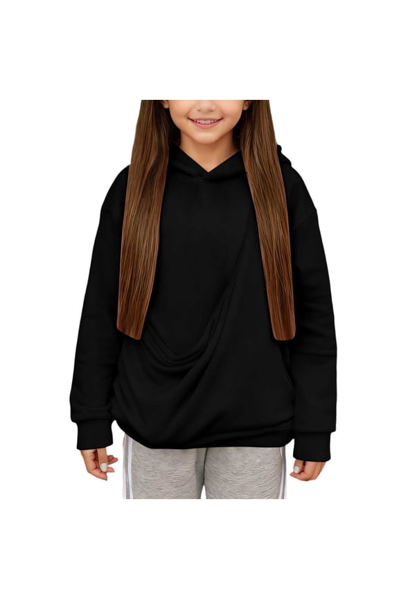 Boys Girls Cat Pouch Hoodie - Pet Pouch Hoodies, Kids Front Carrier Kangaroo Pouch Sweatshirts, Puppy Kitten Dogs Tops