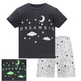 thumbnail image 1 of MuXiKeJi Clothes Boys Girls Oktoberfest Set Short Sleeve Tee and Shorts Pajamas Comfortable Kids Sleepwear Casual Play Outfit, 1 of 2