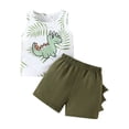 thumbnail image 1 of MuXiKeJi Clothes Dinosaur Print Tank and Shorts Set for Baby Boys Summer Casual Athletic Wear Outfit, 1 of 6