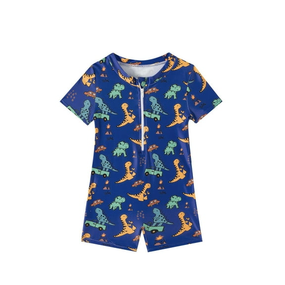 MuXiKeJi Clothes Dinosaur Swimwear Set for Baby Boys Toddler Sun Protective Rash Guard UPF 50 Swim Suit