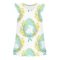 thumbnail image 1 of MuXiKeJi Clothes Easter Dresses for Kids Girls Round Neck Rabbit Print Flutter Sleeve Backless Sleeveless Flowers Lace Dresses Baby Girl Clothes Girl Dresses, 1 of 2
