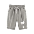 thumbnail image 1 of MuXiKeJi Clothes Girl's Bow Denim Shorts Straight Leg Raw Hem Bermuda Denim Shorts with Pockets, 1 of 3