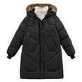 thumbnail image 1 of MuXiKeJi Clothes Girls Long Winter Coat Warm Thickened Down Jacket For Toddler And Big Kids Outerwear With Hood Windproof, 1 of 6