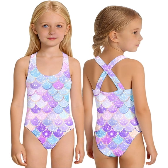MuXiKeJi Clothes Girls One Piece Swimsuit Size 7-8 Cut Out Tankini Quick Dry Cute Printed Beach Skirt Cute Ruched Bathing Suit Ruched Adjustable Strap Swimwear Set Girl