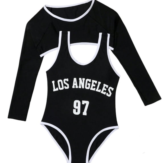 MuXiKeJi Clothes Girls Swimsuit Two Piece Bathing Suit Criss Cross Print Bikini Set with Ruffle Hem Teens Swim Suits 6-14Y