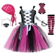 thumbnail image 1 of MuXiKeJi Clothes Halloween Gown Kids Court Style Fluffy Mesh Tutu Piece Multi-Layer Skirt Outfit for Holiday Party School Stage Performances Girls Halloween Gown, 1 of 8