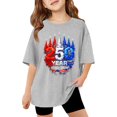 thumbnail image 1 of MuXiKeJi Clothes Kids 250 Years America Shirt Patriotic 1776-2026 Anniversary Tee for Girls Boys 4th of July Celebration Size 6-16, 1 of 4