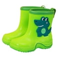 thumbnail image 1 of MuXiKeJi Clothes Kids Cartoon Mid Calf Rain Boots For Boys Non Sole Comfortable Daily Wear Outdoor Play Ages 2-11, 1 of 3