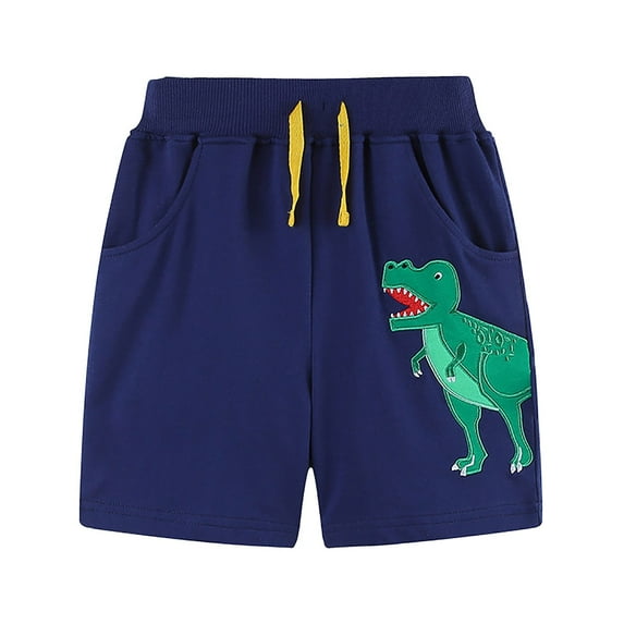 MuXiKeJi Clothes Little Boy Short Cute Print Drawstring Cotton Jogger Shorts Fashionable Knit Shorts Toddler Boy Summer Clothes