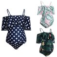 thumbnail image 1 of MuXiKeJi Clothes Maternity Swimsuit One Piece Bathing Suit for Women Pregnancy Swim Ribbed Ruched Modest Swimwear Beach Wear, 1 of 7