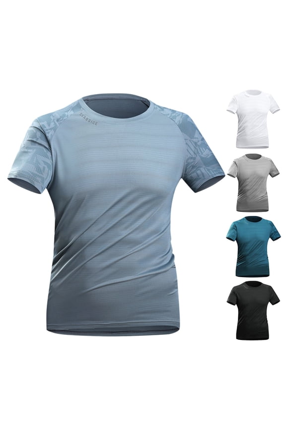 Men's Rash Guard Swim Shirt UPF 50+ Sun Protection Quick Dry Cooling Fishing T-Shirt Athletic Performance Top