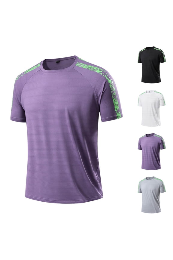 Men's Short Sleeve UPF 50+ T-Shirts Rash Guard Quick Dry Sun Protection SPF Shirts Swim Athletic Workout Top Tee